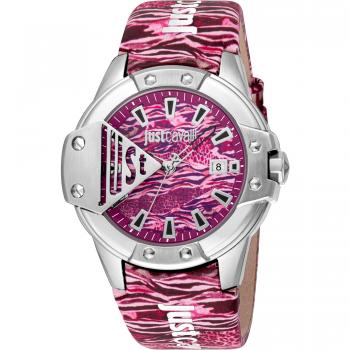 Reloj de Pulsera Just Cavalli Young Scudo - JC1G260L0015 Violeta érica Burdeos Hombre