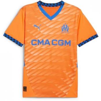 Puma Olympique de Marseille Third Shirt 2024-25 - Men Jersey/Replica - Orange - Size: Small