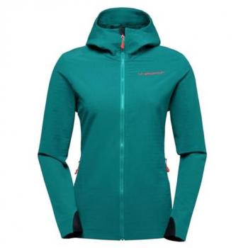 Chaqueta con capucha La Sportiva Descender Storm mujer verde oscuro L