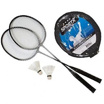 Sportx Aluminium - Juego completos de bádminton, color gris