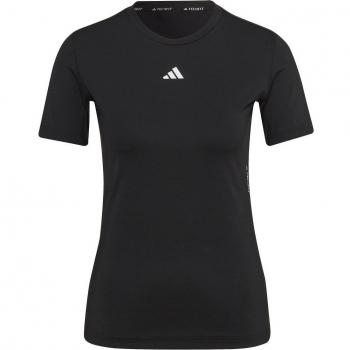 Camiseta adidas Techfit para Mujer de Manga Corta - Negro