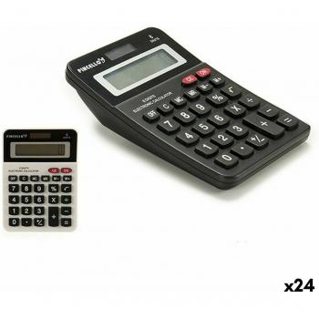 Calculadora Solar Mediana con 24 Unidades, pantalla LCD, alimentación solar y batería de respaldo, diseño compacto y ligero, teclas grandes para fácil uso