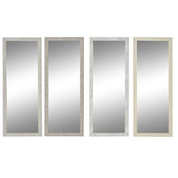 Espejo de pared DKD Home Decor 36 x 2 x 95,5 cm Cristal Poliestireno (4 Unidades)
