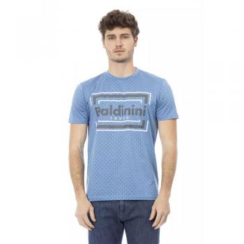 Baldinini Trend Light-blue Cotton T-Shirt - M