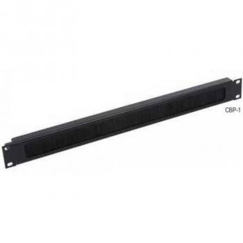 Lowell Manufacturing CBP-1 1U Steel Rackmount Panel, Cable Tray & Brush Strip