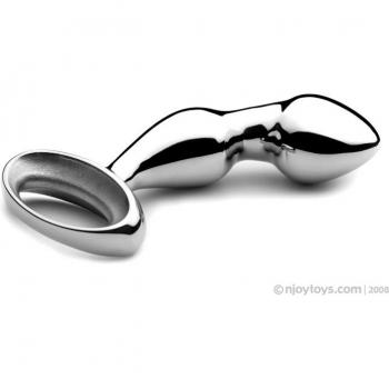 Njoy Pfun Plug - Stainless steel anal plug, smooth surface, ergonomic design, available in multiple sizes, body-safe material, easy to clean, weighted for added sensation