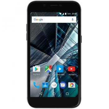 Smartphone Archos Sense 50DC, Grafito, SIM Doble 4G, 16GB, Pantalla IPS de 5, Quad Core, Cámara Frontal de 5MP y Trasera de 13MP