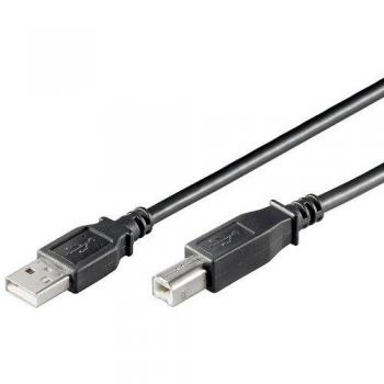 Cable USB 2.0 A-B Negro 1.8 m