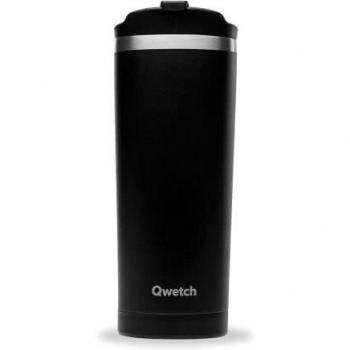 Vaso Isotérmico de Acero Inoxidable Negro 470 ml - Qwetch Originales