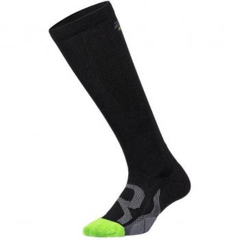 2XU L1 Compression Socks for Recovery, Black/Grey, Unisex