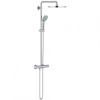 Grohe 26075000 Euphoria 310 - Sistema de ducha con termostato, con alcachofa metálica de 310 mm y teleducha de tres chorros de 110 mm