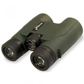 Prismáticos Karma PRO 16x42 con aumento de 16x, objetivo de 42 mm, diseño compacto y ligero, óptica completamente multicapa para máxima claridad y brillo, resistente al agua y a la niebla, revestimiento de