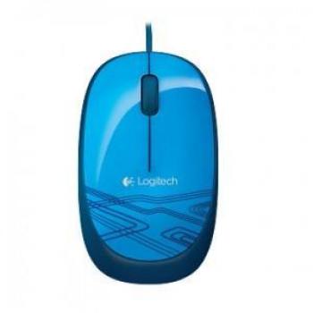 Logitech M105 Ratón con Cable USB, 3 Botones, Seguimiento Óptico 1000 DPI, Ambidiestro, PC/Mac/Portátil - Azul