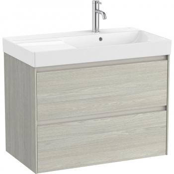 Mueble de baño con 2 cajones y lavabo a la derecha Ona Roca