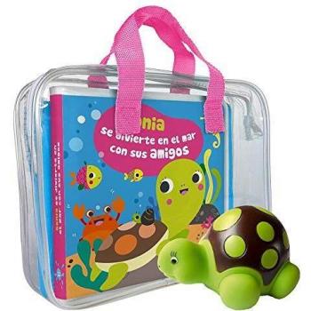 Libro de baño. Sonia se divierte en el mar con sus amigos