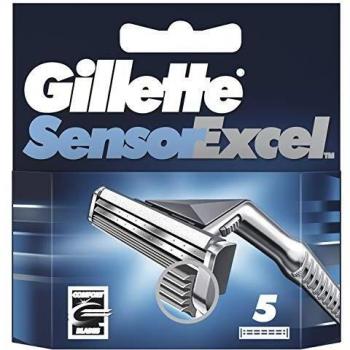 Gillette Sensor Excel Men's Razor Blades, 5 Refills