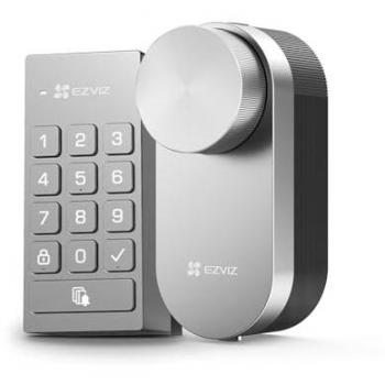 Cerradura Inteligente EZVIZ DL01 Pro + Teclado Multifuncional + Hub A3 - Acceso Multiusuario, Bluetooth, Desbloqueo Remoto