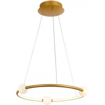 Lámpara colgante moderna Lozanna Bronce antiguo, LED moderno, color bronce antiguo, luz blanca cálida 3000K, 2100 lúmenes, regulable