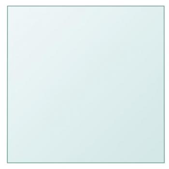 Superficie de mesa vidrio templado transparente 30x30 cm