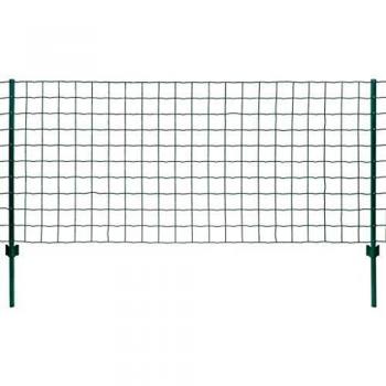 vidaXL Malla de Euro Valla Verde 20x1 m Acero Valla Cercado Verja Barda Reja