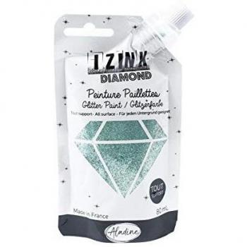 Pintura Pailletée Izink Diamond 80 ml - Verde Pastel