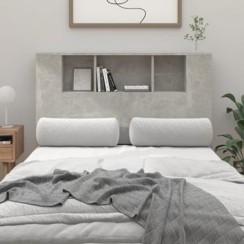 Cabecero de cama gris hormigón 120x18,5x104,5 cm