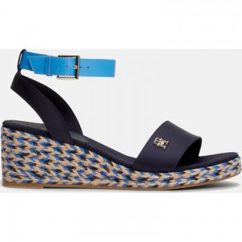 Sandalias de cuña Tommy Hilfiger Colorful Wedge Satin Sandal