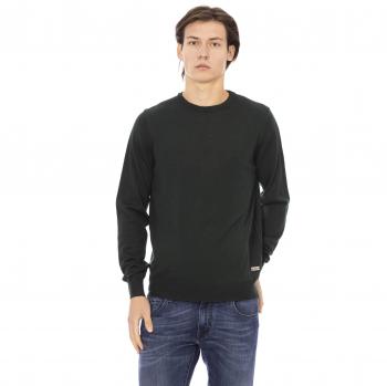 Baldinini Trend Green Fabric Sweater - S
