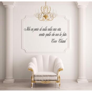 Adesiviamo  - 697-m pre-espaciados adhesivo de vinilo coco chanel pared calcomanía wallsticker