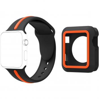 para Apple watch Correa 38mm/42mm Serie 3, Soft Silicona Estilo Deportivo Reemplazo para iWatch Correa 38mm/42mm Series 1/2/3/4 Versiones deportivas y edición de todos los modelos