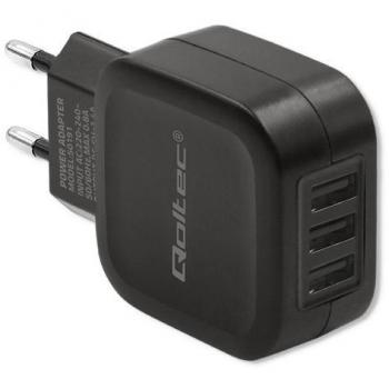 Cargador de red Qoltec 17W 5V 3.4A 3xUSB