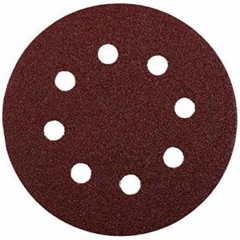 Disco Abrasivo Velcro 115 mm Grano 40 - Paquete de 5 unidades para Madera, Metal y Plástico