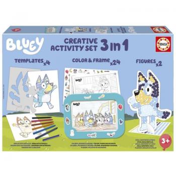 Puzzle Set 3 En 1 Frame Bluey Creative Activity Set