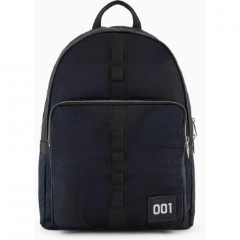 Mochila casual marino Armani Exchange con diseño jacquard para hombre