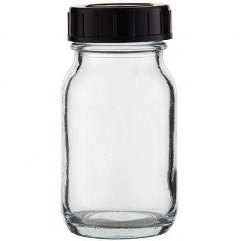 6 x weithals Botella 100 ml Transparente Cristal Con Cierre De Rosca Con Junta