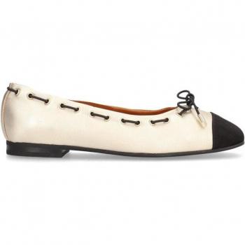 Alpe - Bailarinas de mujer de piel con suela antideslizante en color negro modelo 5088 61