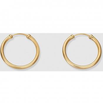 Pendientes de aro en oro con detalle elegante y sofisticado