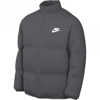 Nike Men's Grey Puffer Jacket - Size S - Sportswear Club Collection