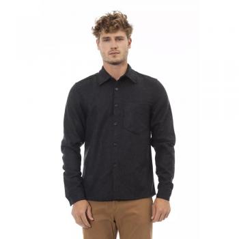 Alpha Studio Gray Wool Shirt - IT48 | M