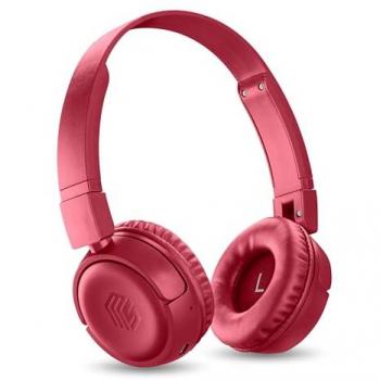 Auriculares Bluetooth On-Ear Plegables con Micrófono - Color Rojo, 35 horas de batería