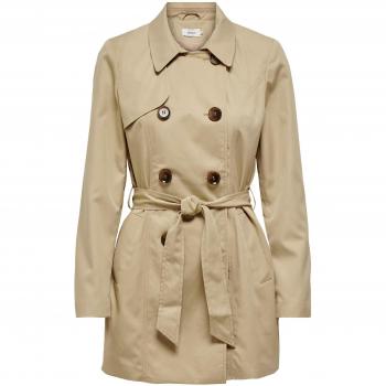 Gabardina de mujer Only ONLVALERIE con doble abotonadura y cinturón