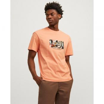 Camiseta de hombre Jack & Jones con mangas cortas y print frontal, modelo 12256717, diseño con cuadro print floral