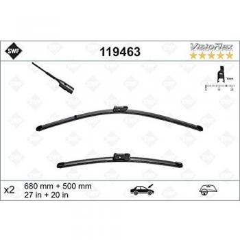 Limpiaparabrisas SWF 119463, tipo de producto: limpiaparabrisas, características: diseño aerodinámico, goma natural para un barrido eficiente, fácil instalación con sistema de clip, compatible con múltiples modelos de