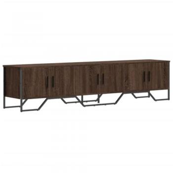 Mueble de TV madera de ingeniería roble marrón 180x34x41 cm