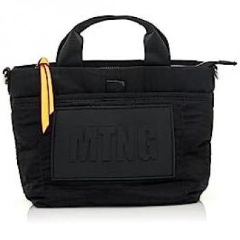 Bolso Shopper Negro Mustang Harlen para Mujer con Cierre de Cremallera
