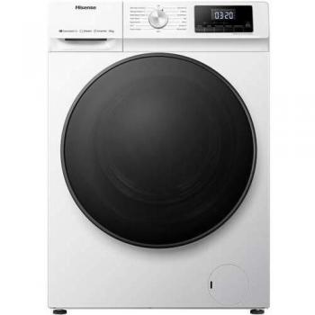 Hisense WFQA1014EVJMW Lavadora Carga Frontal 10kg, 1400 RPM, Clase A, Jetwash, Inverter con Vapor, Wi-Fi, Libre Instalación, Blanco