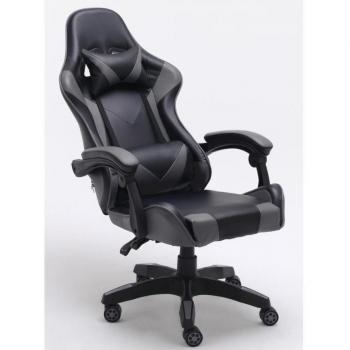 Silla Gaming Top E Shop FOTEL REMUS SZARY Negro Gris