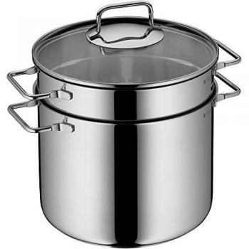 Olla para Pasta con Colador 24 cm - WMF, Acero Inoxidable Cromargan, Inducción