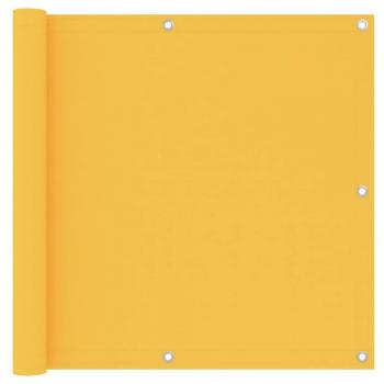 vidaXL Toldo para balcón tela oxford amarillo 90x300 cm