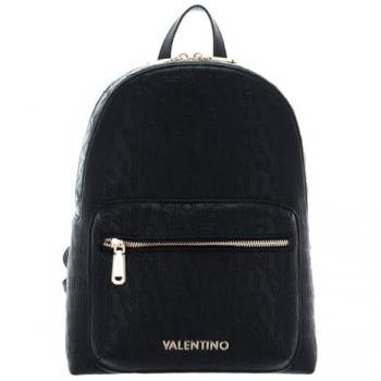 Valentino Relax Black Women's City Backpack with Logo Print